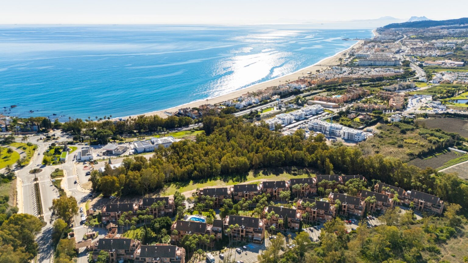 Aerial urbanisation on the coast – Costa del Sol, photo by Your Property Concept